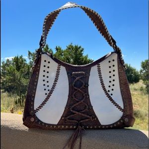 Treesje leather satchel.